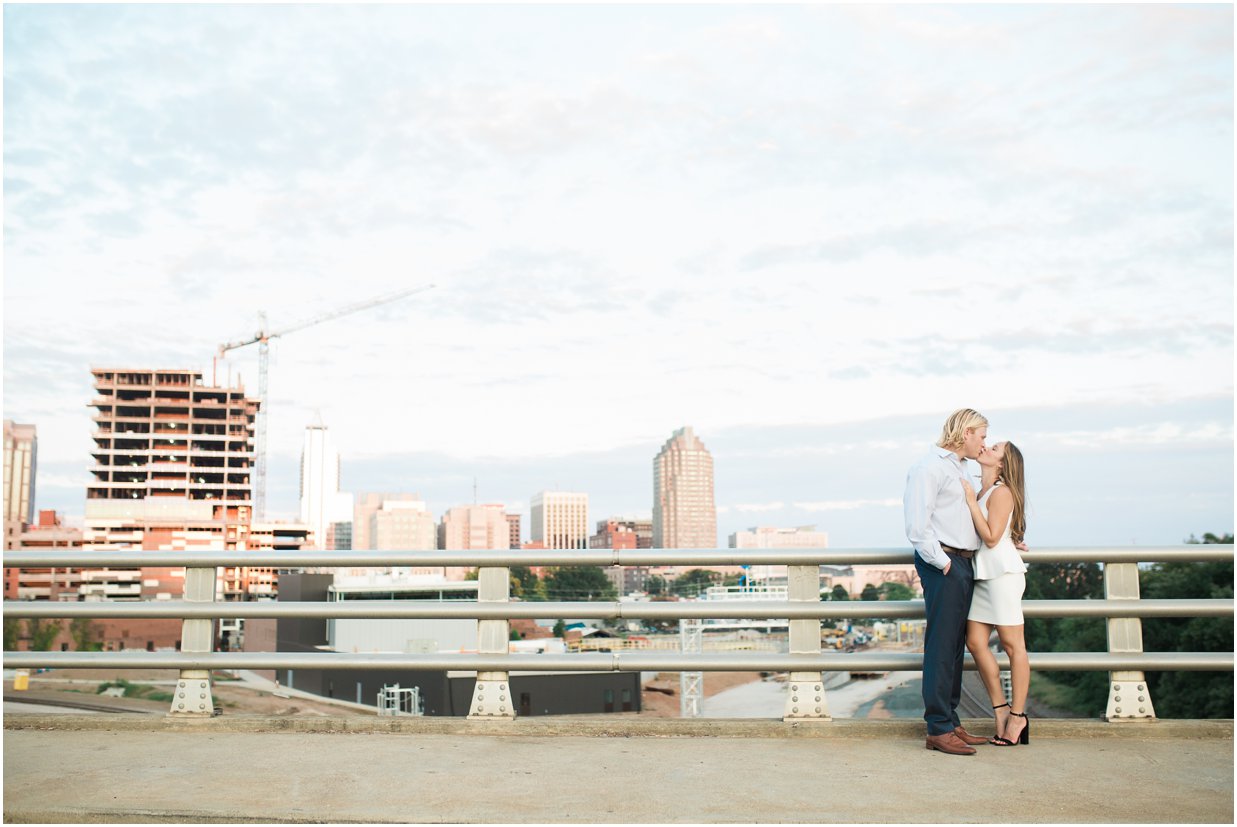 Downtown Raleigh engagement portraits